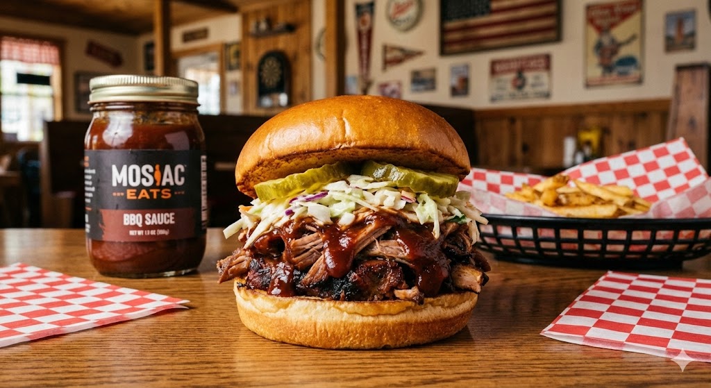 Бургер с ребрышками