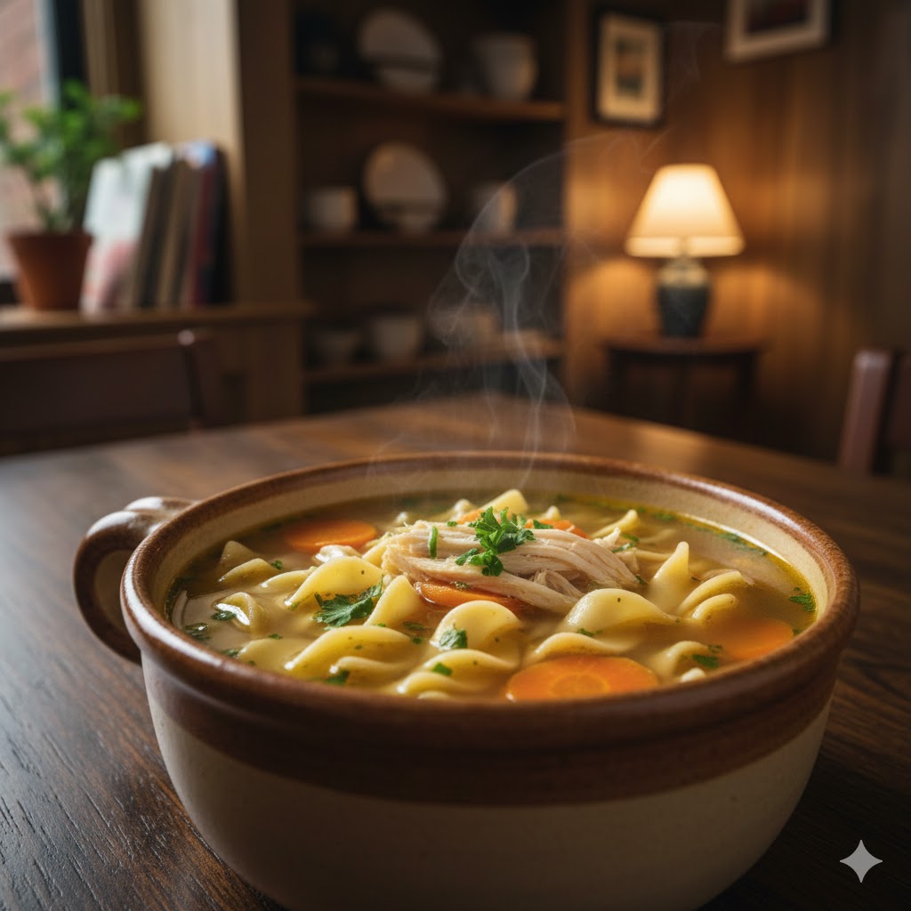 Куриный суп с лапшой