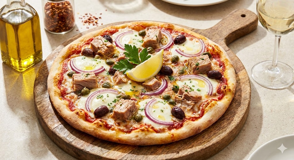 Пицца с тунцом