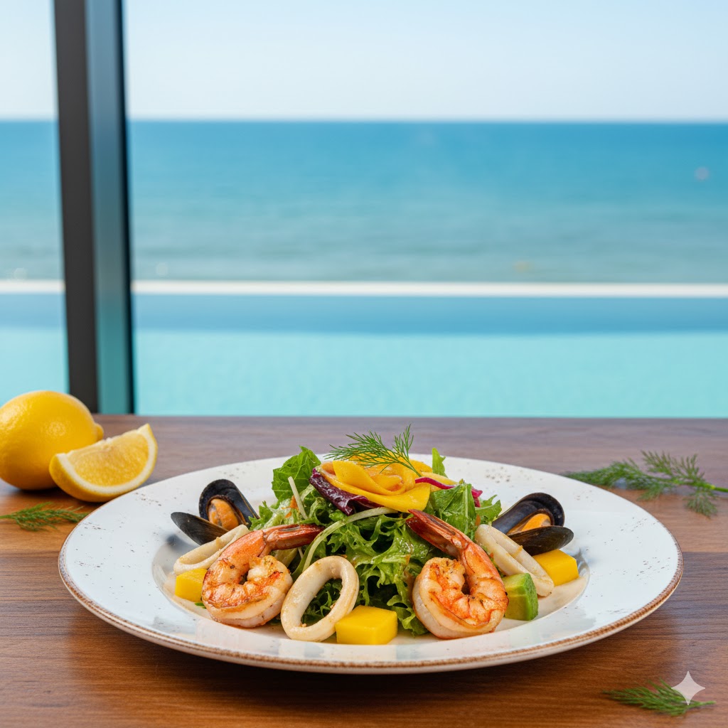 Салат с морепродуктами