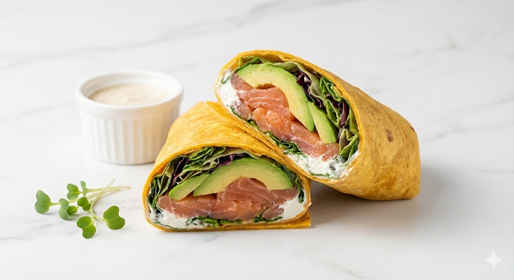 Шаурма с лососем